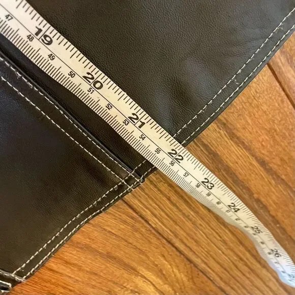 Escapade 100% leather knit moto style jacket small - Picture 8 of 10